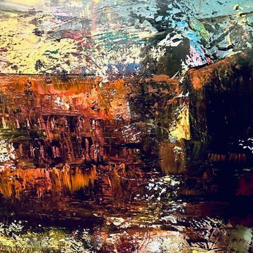 Helmut Kriechbaum - Haus am See, Antiek en Kunst, Kunst | Schilderijen | Modern