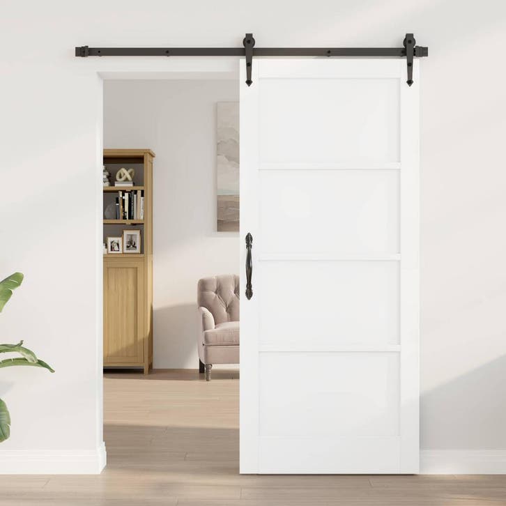 vidaXL Interne Deur 86 x 198,5 cm Multiplex Wit, Doe-het-zelf en Bouw, Deuren en Vliegenramen, Nieuw, Verzenden