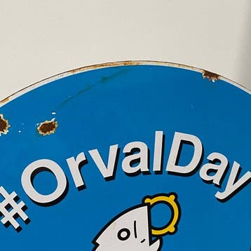 Orval - Emaille bord - Ø30cm - Gemaakt van dikke staalplaat