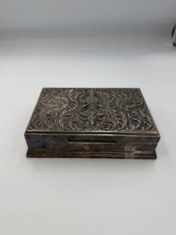 Zeldzame Siam Sterlingzilver Doos - 432 nettogewicht -