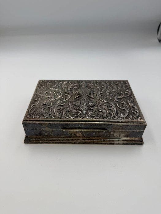 Zeldzame Siam Sterlingzilver Doos - 432 nettogewicht -, Antiquités & Art, Art | Art non-occidental