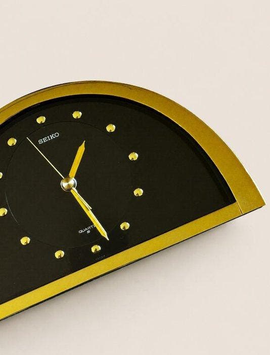 Klok - Seiko - Metaal - 1980-1990 - Vintage kwarts, Antiquités & Art, Curiosités & Brocante
