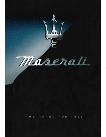 1999 MASERATI PROGRAMMA BROCHURE ENGELS, Nieuw