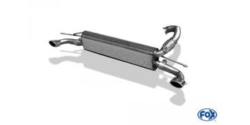FOX Smart Fortwo 453 einddemper cross exit rechts/links incl, Autos : Pièces & Accessoires, Systèmes d'échappement, Verzenden