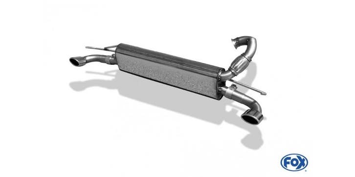FOX Smart Fortwo 453 einddemper cross exit rechts/links incl, Autos : Pièces & Accessoires, Systèmes d'échappement, Envoi