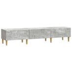 vidaXL TV Kast 147 x 34,5 x 30 cm Betongrijs Bewerkt hout, Huis en Inrichting, Kasten |Televisiemeubels, Verzenden, Nieuw