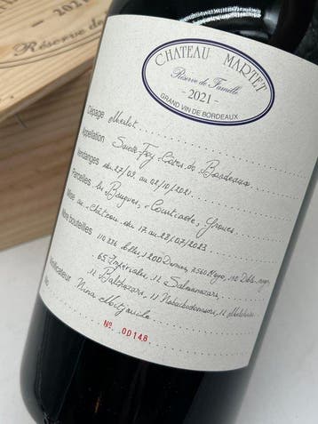 2021 Chateau Martet - Bordeaux - 1 Double Magnum/Jeroboam (3