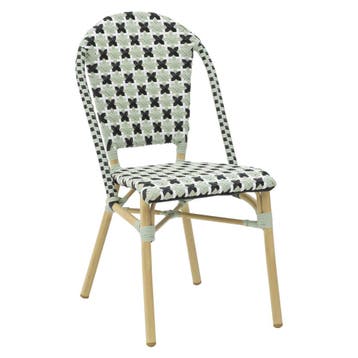 Stoel | MONICA | Aluminium Rotan/Aluminium | Mint | Naturel, Zakelijke goederen, Verzenden, Nieuw in verpakking
