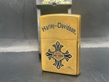 Zippo - HARLEY DAVIDSON - MOTOR- DORÉ - Zonder minimumprijs