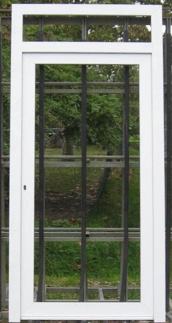 pvc buitendeur , voordeur , achterdeur 115 x 240 / 208 wit, 100 tot 120 cm, 215 cm of meer, Nieuw, Ophalen of Verzenden
