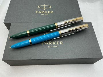 Parker - 51 donkergroen en turquoise NOS - Zonder