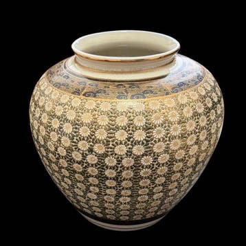 Vaas - Keramiek - Japan - Chrysanthemum-motief (Zonder, Antiquités & Art