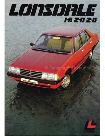 1982 LONSDALE SEDAN BROCHURE ENGELS