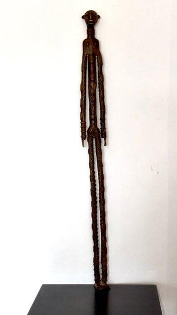 Abdoulaye Derme - sculptuur, Figure longiligne stylisée - 71, Antiek en Kunst