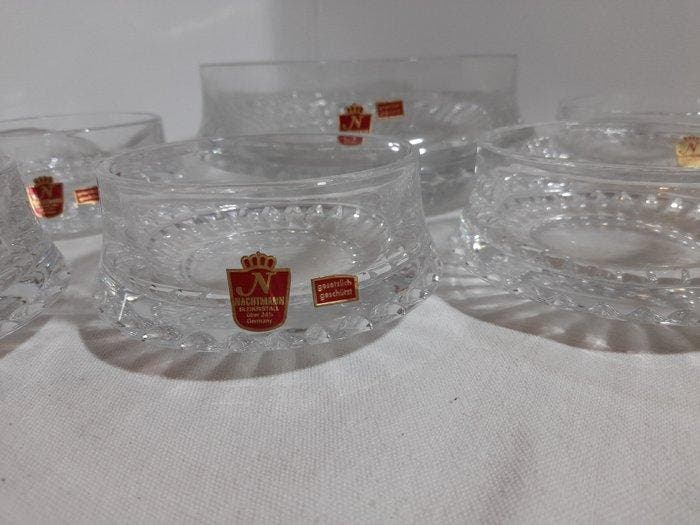 Nachtmann - Dessertservies (7) - Kristal, Glas, Antiquités & Art, Antiquités | Meubles | Tables