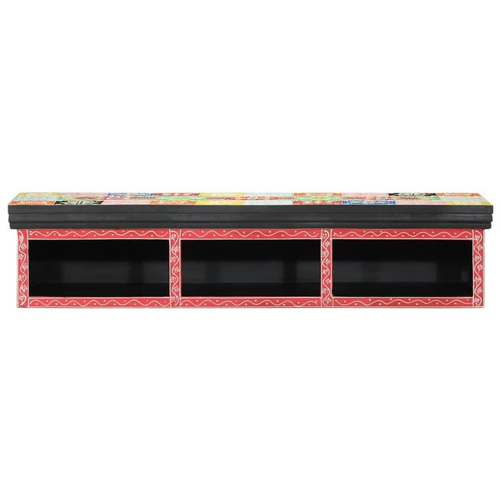 vidaXL TV Kast Multikleur 100 x 30 x 22 cm Bewerkt hout, Maison & Meubles, Accessoires pour la Maison | Étagères pour CD & DVD