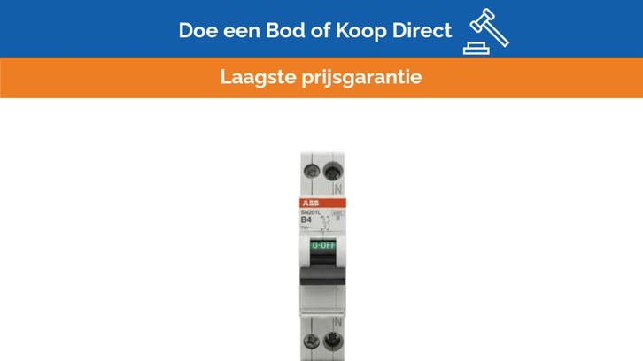 Bieden: ABB SN201 L-B4 Automatic Circuit Bracker, Watersport en Boten, Bootonderdelen, Ophalen of Verzenden