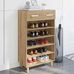 vidaXL Schoenenkast Ambachtelijk Eiken 60 x 35 x 105 cm, Huis en Inrichting, Verzenden, Nieuw