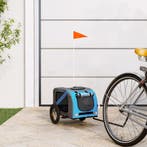 vidaXL Hondenfietstrailer oxford stof en ijzer blauw en, Verzenden, Nieuw