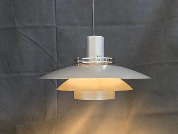 Top-Lamper - Plafondlamp - Model Leto - Geborsteld staal