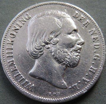 Nederland. Willem III. 1 Gulden 1854 (Zonder minimumprijs)