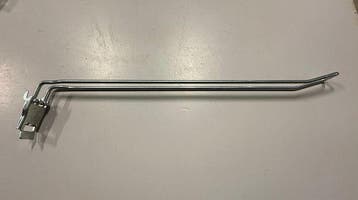 Dubbelhaak, Perfohaak, displayhaak met slot, 40cm, Nieuw in verpakking