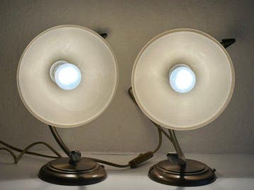 Massive - Muurlampen Met Dikke Glazen Kappen. - Lampe (2) -