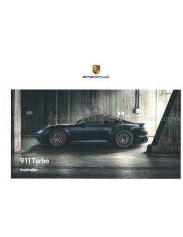 2021 PORSCHE 911 TURBO S HARDCOVER BROCHURE FRANS, Ophalen of Verzenden