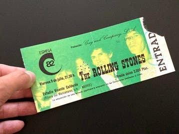 Rolling Stones - Concert ticket, Premier concert à Madrid -, Nieuw in verpakking