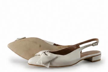 Lina Locchi Slingbacks in maat 41 Beige, Lina Locchi, Verzenden, Beige, Zo goed als nieuw