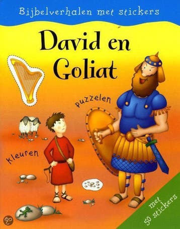 Bijbelverhalen met stikcers/david en goliat, Verzenden, Nieuw