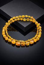 Barnsteen - Unique Baltic Amber Necklace – Geometric Cognac