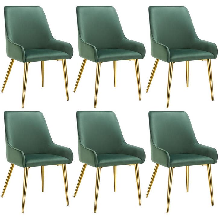tectake Eetkamerstoel Avane, fluweeloptiek, draagkracht 120, Huis en Inrichting, Stoelen, Verzenden