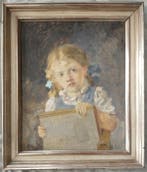 Maximilian Dasio (1865-1954) - Meisje met tekenboek