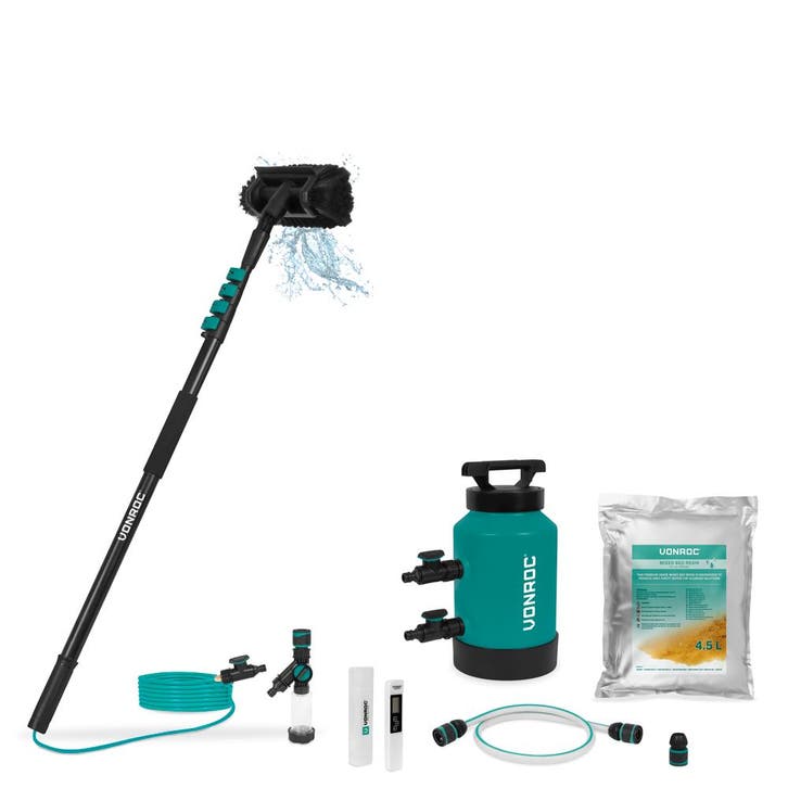 Aluminium Telescopic Wash Brush 4,60m and DI Water Filter |, Huis en Inrichting, Schoonmaakartikelen, Verzenden