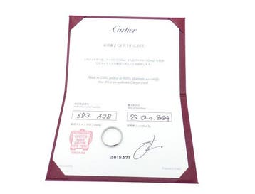Cartier - Ring - 1895 Wedding band Ring Pt950 Platina, Nieuw