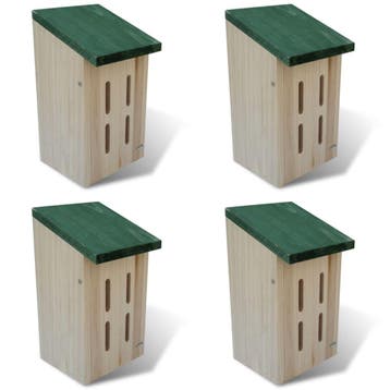 vidaXL Vlinderkast 14 x 15 x 22 cm (set van 4), Tuin en Terras, Vogelhuisjes en Vogelbaden, Verzenden, Nieuw