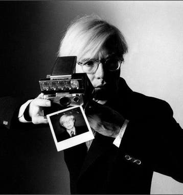 Oliviero Toscani (1946–2025) - Andy Warhol with camera