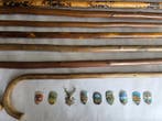 Wandelstok (17) - Hout, Metaal - Wandelstokken / Schilden, Antiek en Kunst
