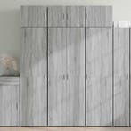 vidaXL Opbergkast 70x42,5x225 cm bewerkt hout grijs sonoma, Verzenden, Nieuw