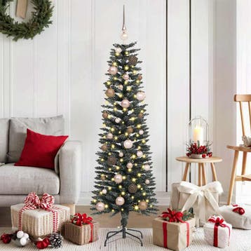 vidaXL Kunstkerstboom met 150 LED Groen 150 cm PVC en, Verzenden