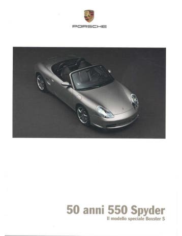 2004 PORSCHE BOXSTER S 50 JAAR 550 SPYDER BROCHURE SPAANS, Ophalen of Verzenden, Nieuw