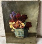 Baruch Lopes de Leao Laguna (1864-1943) - Bloemen in blauwe