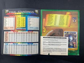 1989/90 Panini Original Complete Sticker Album NFL Football, Nieuw