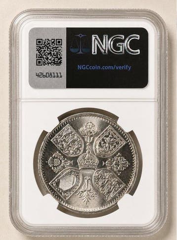 Verenigd Koninkrijk. Elizabeth II. 5 Shillings 1953 - NGC, Postzegels en Munten