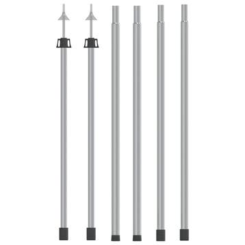 vidaXL Luifelstokken 2 st telescopisch 102-260 cm aluminium, Caravans en Kamperen, Verzenden, Nieuw
