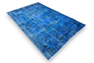 helder blauw vintage - Vloerkleed - 255 cm - 160 cm - met, Nieuw