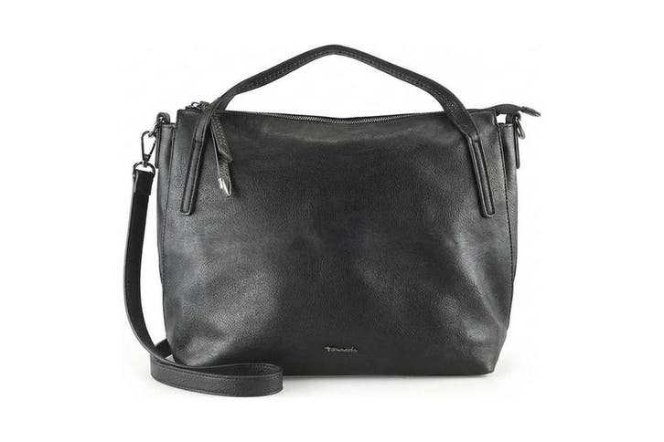 Tamaris Handtas Zwart, Handtassen en Accessoires, Tassen | Damestassen, Zwart, Zo goed als nieuw, Verzenden