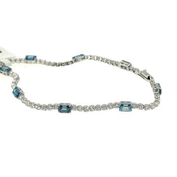 Zonder minimumprijs - Armband - 14 karaat Witgoud - 3.93ct., Nieuw