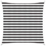 vidaXL Zonneschaduwzeil Antraciet en Wit 2 x 2 m HDPE, Verzenden, Nieuw